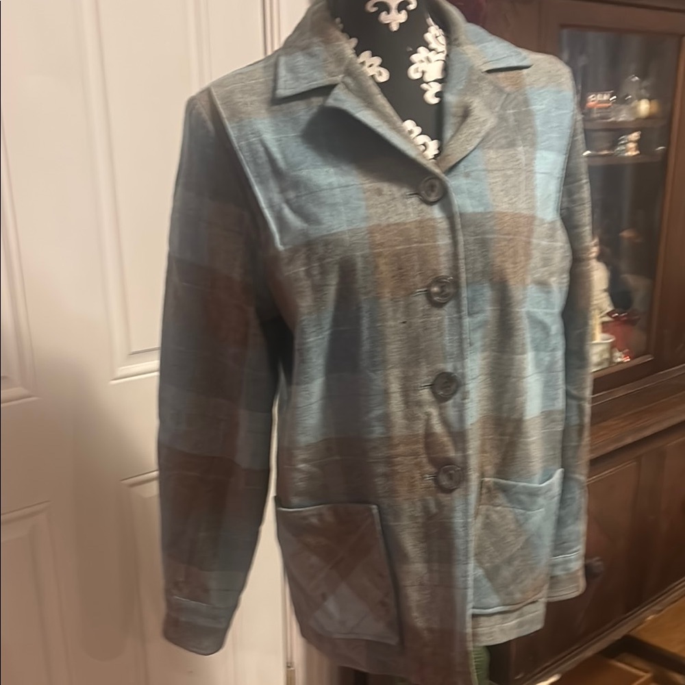Pendleton Blue and Brown Blazer